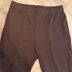 Topshop Chocolate Brown Textured Pants